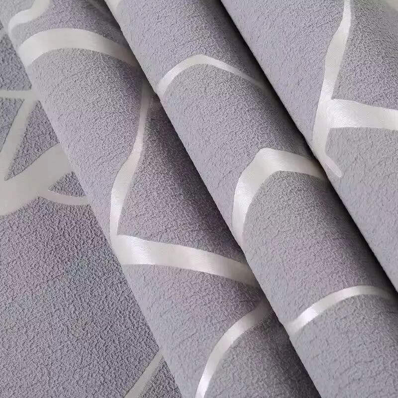 Thick Grey Velvet 3D Wallpaper for Bedroom Walls Living Room Background Flocked Tree Branches Embossed Wall Paper Home Decor