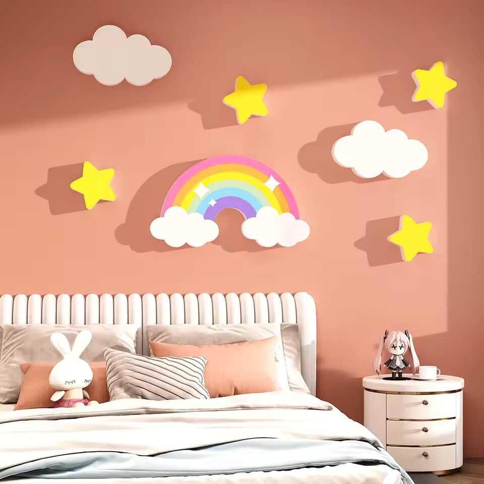 Thickened Wall Decoration Stickers 3D Children's Room Kids Bedroom Wallpaper Patching Holes Concealing Ugliness House Decor PVC